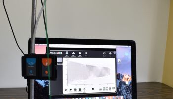 Setup to study of damped harmonic motion